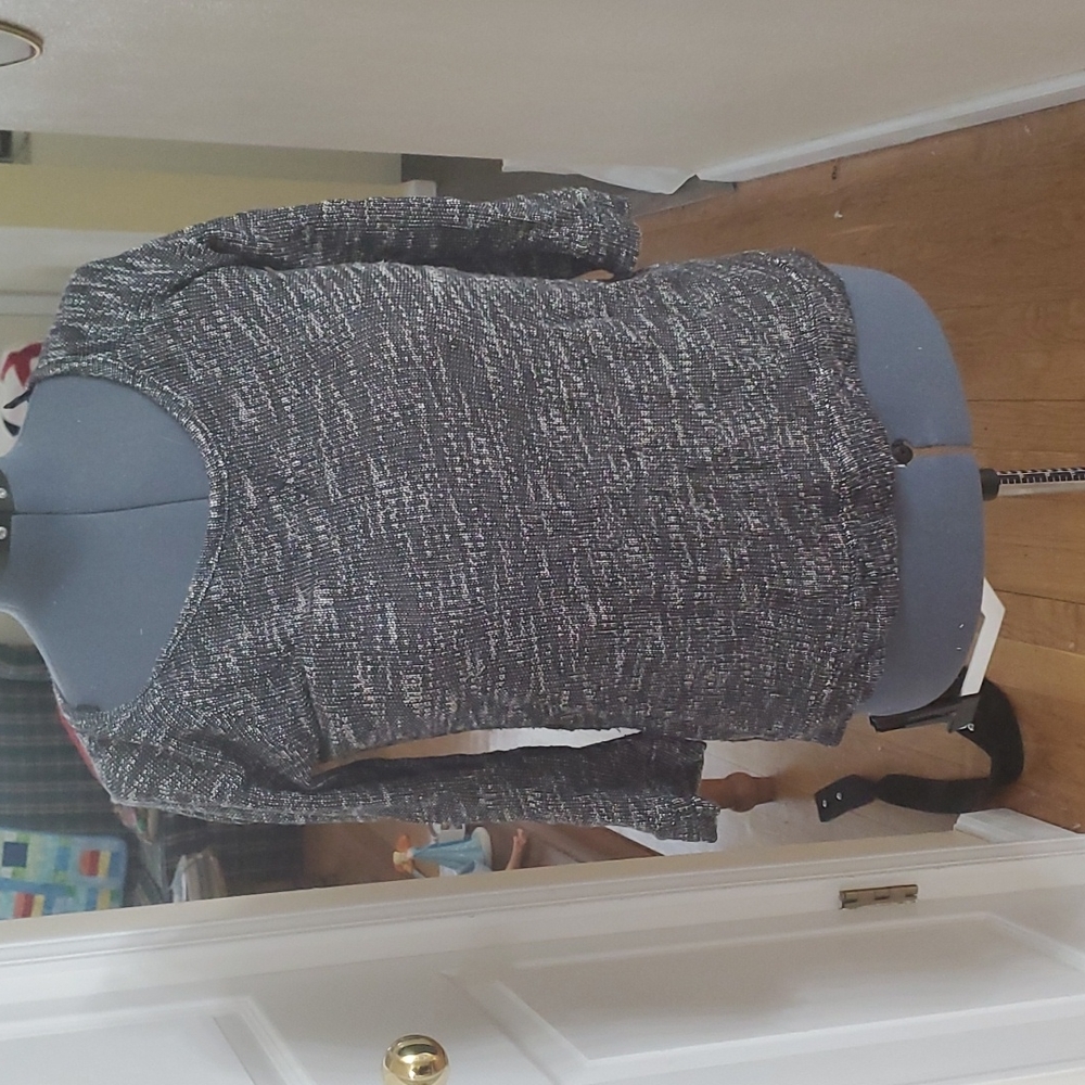 Express Black Lace Back Sweater